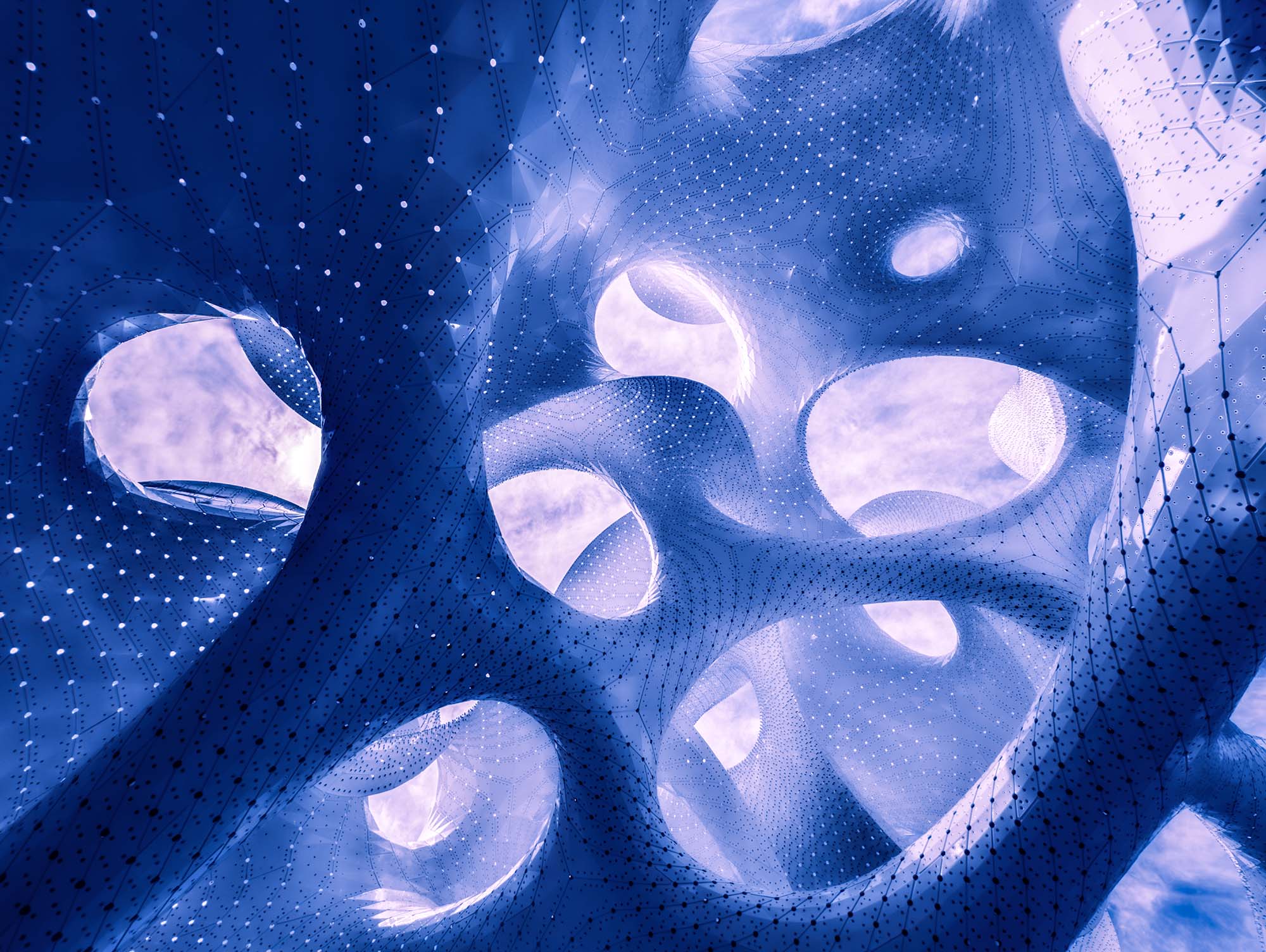 Cosmography is a photographic series inspired by MARC FORNES / THEVERYMANY's 'The Orb.' It visually bridges the macrocosm of the universe with the microcosm of the mind, revealing the shared, intricate patterns that define both external reality and internal consciousness.