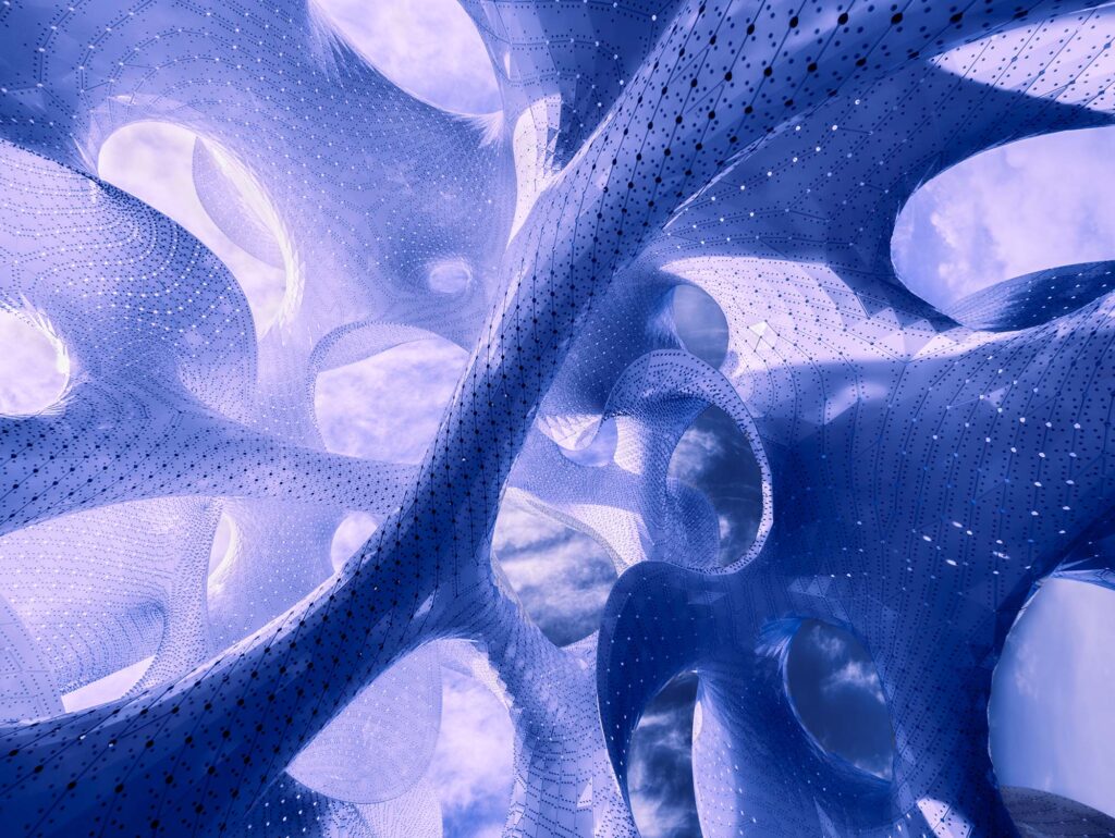 Cosmography is a photographic series inspired by MARC FORNES / THEVERYMANY's 'The Orb.' It visually bridges the macrocosm of the universe with the microcosm of the mind, revealing the shared, intricate patterns that define both external reality and internal consciousness.