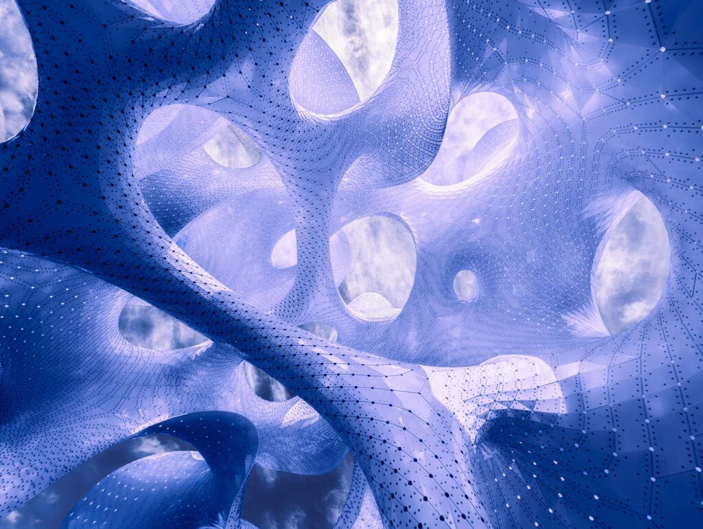 Cosmography is a photographic series inspired by MARC FORNES / THEVERYMANY's 'The Orb.' It visually bridges the macrocosm of the universe with the microcosm of the mind, revealing the shared, intricate patterns that define both external reality and internal consciousness.