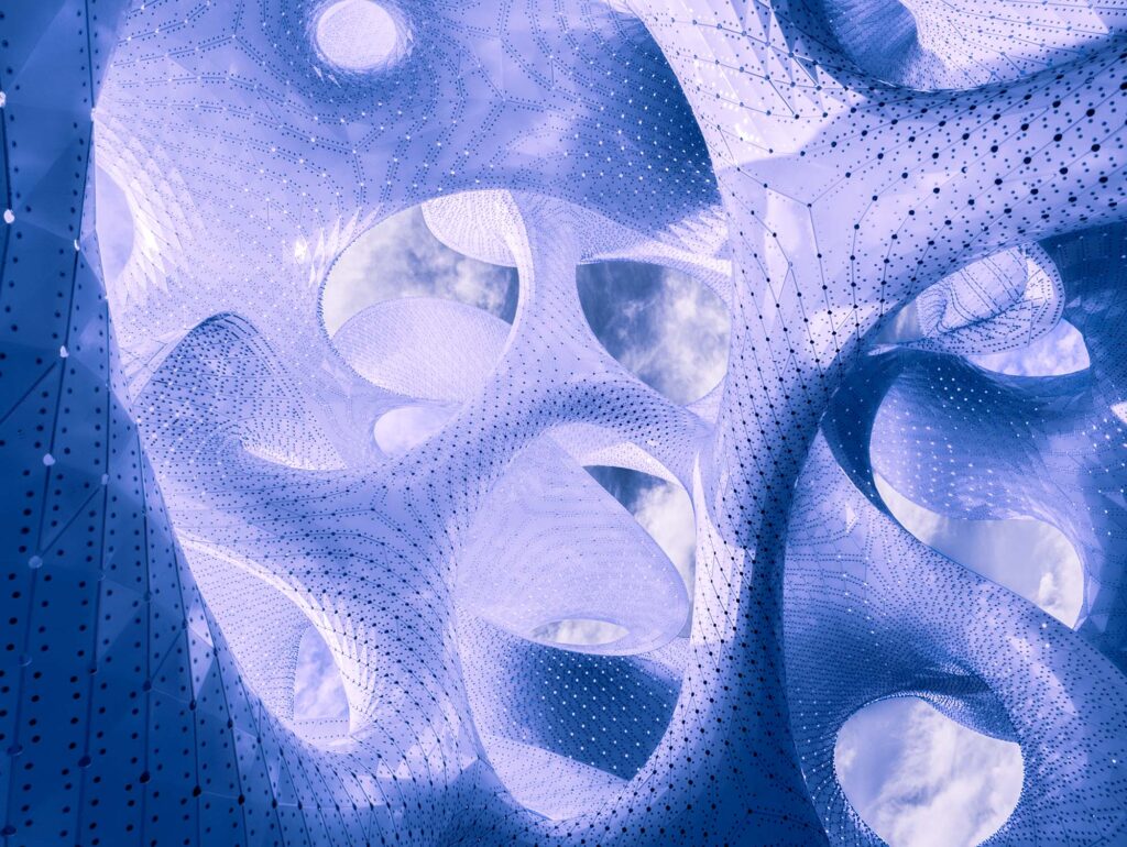Cosmography is a photographic series inspired by MARC FORNES / THEVERYMANY's 'The Orb.' It visually bridges the macrocosm of the universe with the microcosm of the mind, revealing the shared, intricate patterns that define both external reality and internal consciousness.